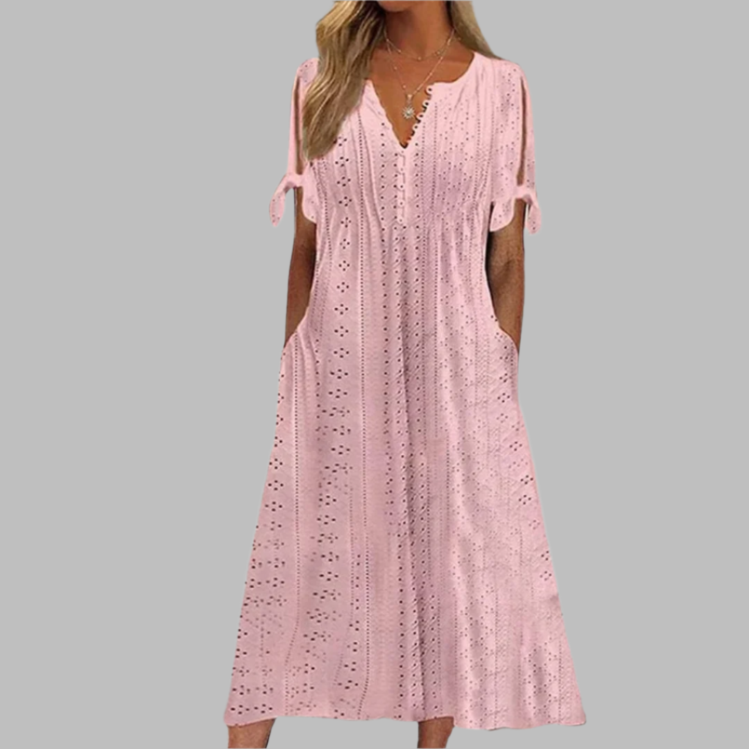 Vestido Boho de Verão Feminino – Vestido Leve e Fluido para Praia, Férias & Dia a Dia