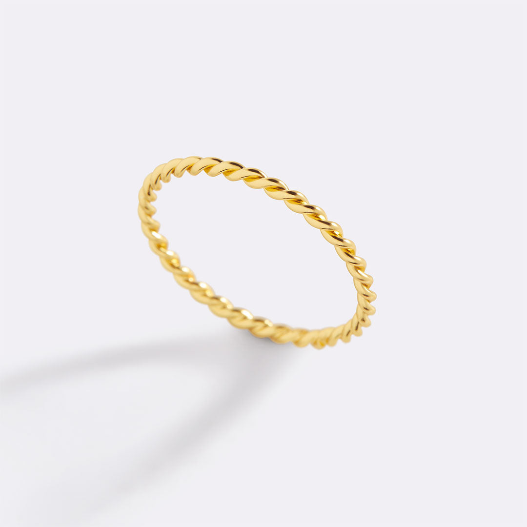 Manon – Bague tressada empilhável