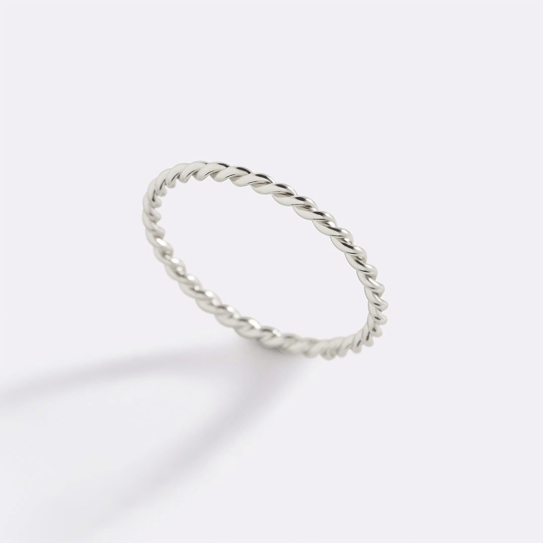 Manon – Bague tressada empilhável