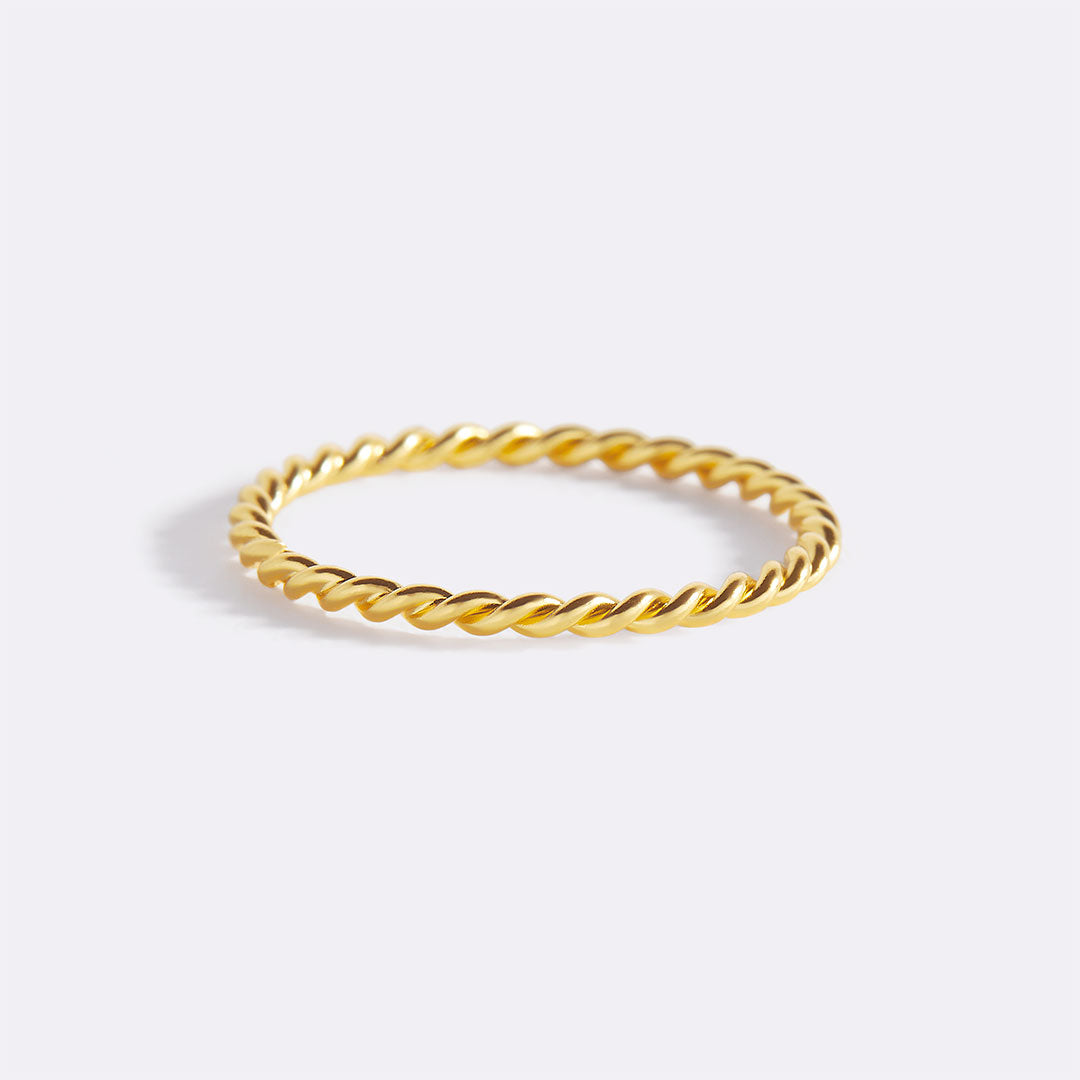 Manon – Bague tressada empilhável