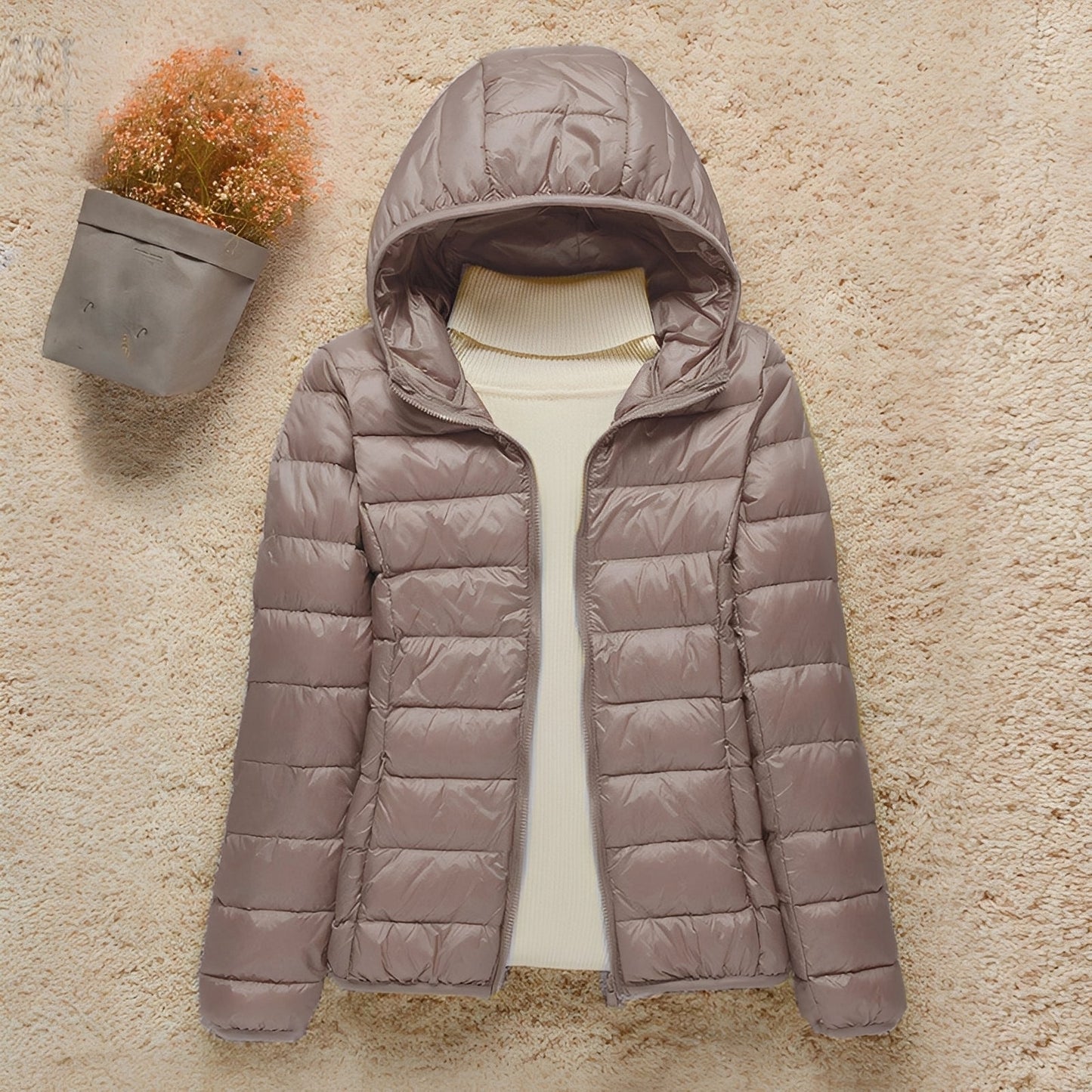 Abbie - Casaco acolchoado com capuz para mulher