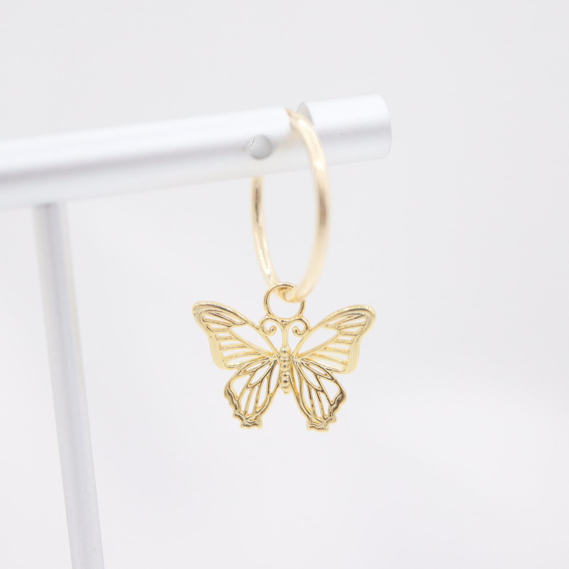 Brincos em papillon - Papillon creux pendente
