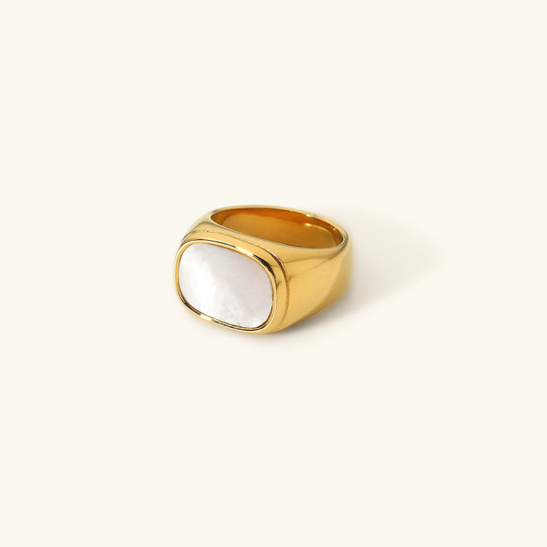 Nova - Bague com concha lisa