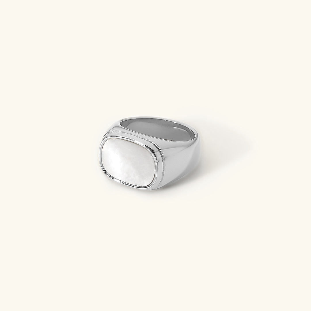 Nova - Bague com concha lisa