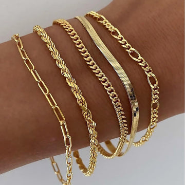 Elara – Conjunto de braceletes de estilo minimalista para mulheres