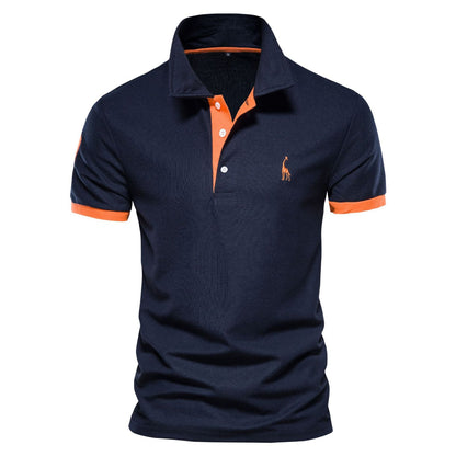 Marl - Polo elegante de mangas curtas para homens