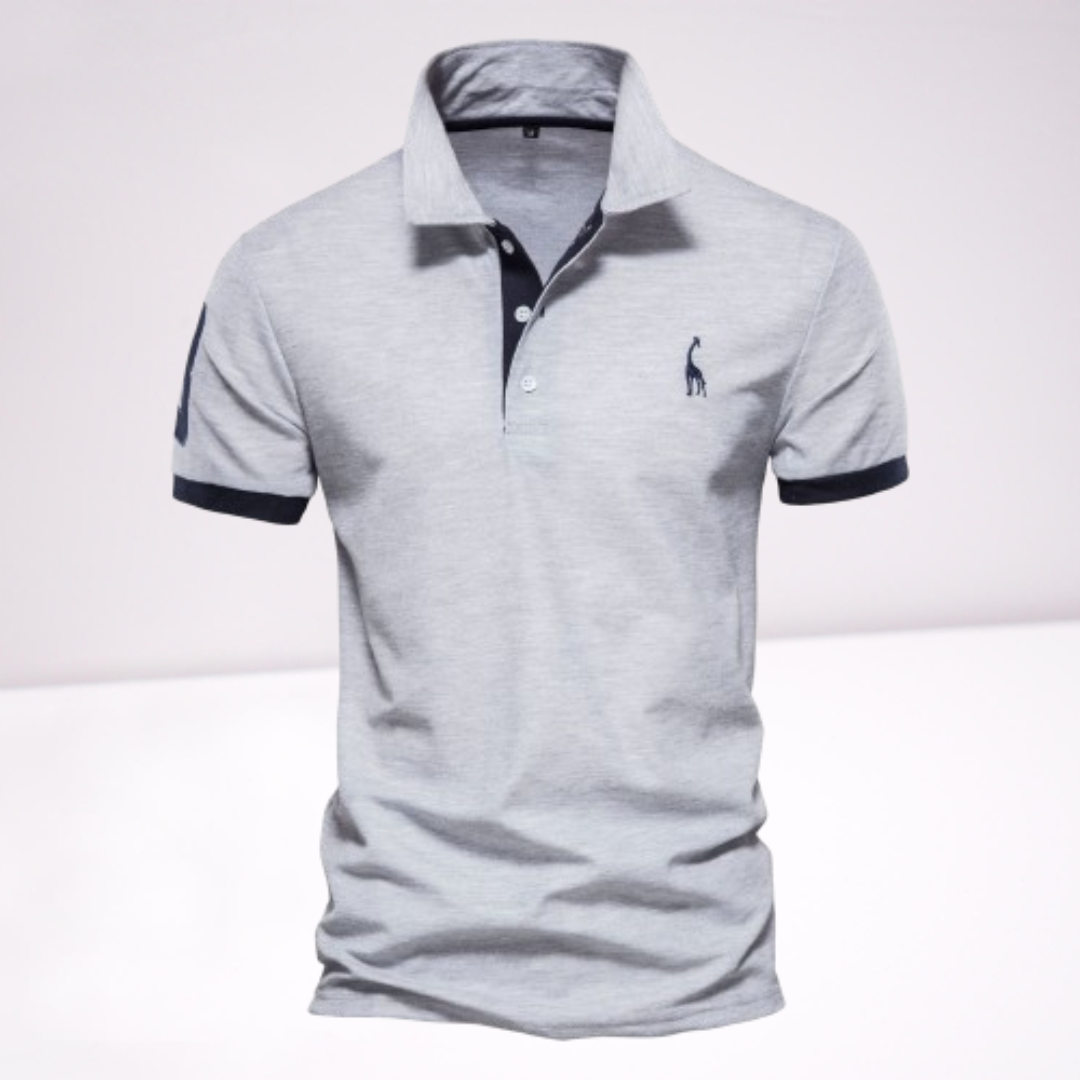 Marl - Polo elegante de mangas curtas para homens
