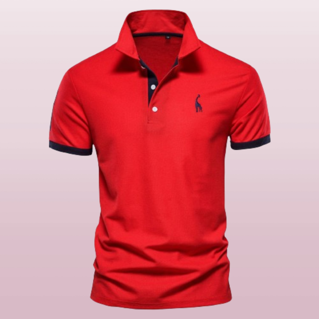Marl - Polo elegante de mangas curtas para homens