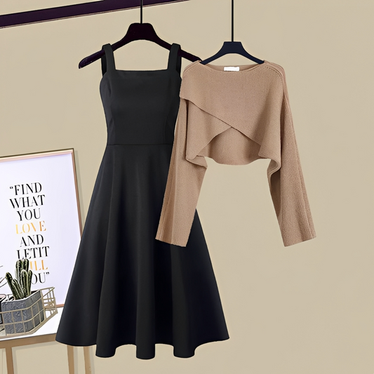 Violaine - Elegantes gestricktes Kleid-Set für Frauen