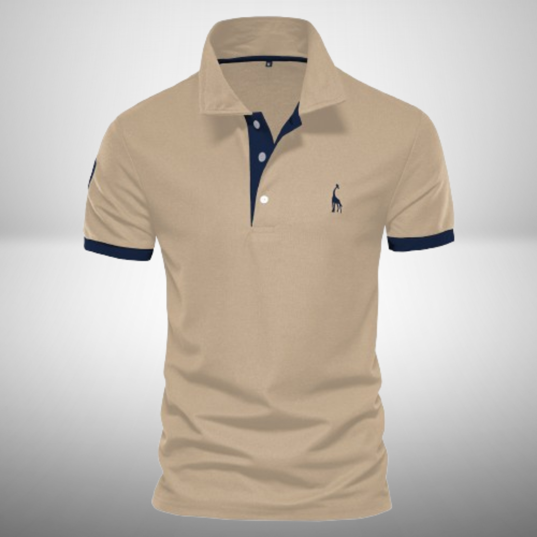 Marl - Polo elegante de mangas curtas para homens