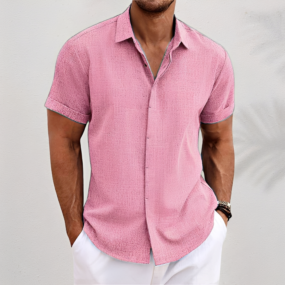 Oberon - Camisa de Manga Curta Leve para Homens
