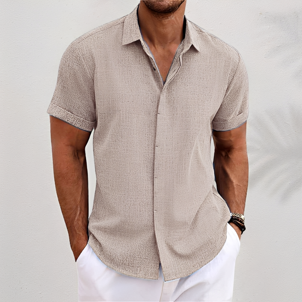 Oberon - Camisa de Manga Curta Leve para Homens