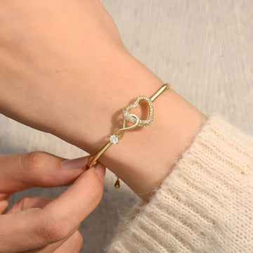 Ayumi – Bracelete mãe e filha infinito dourado