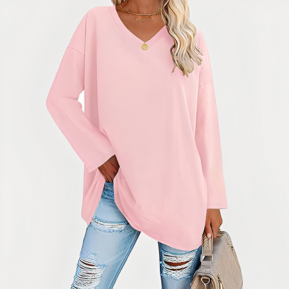 Laëtitia - Elegante weite Bluse mit langen Ärmeln für Damen