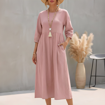 Agatine - Vestido de verão chique e descontraído para mulher