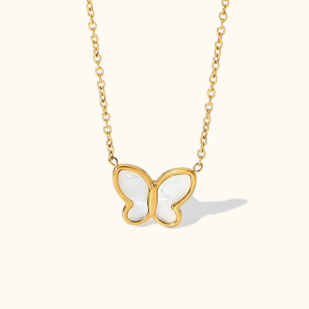 Mariposa - Colar de pérolas
