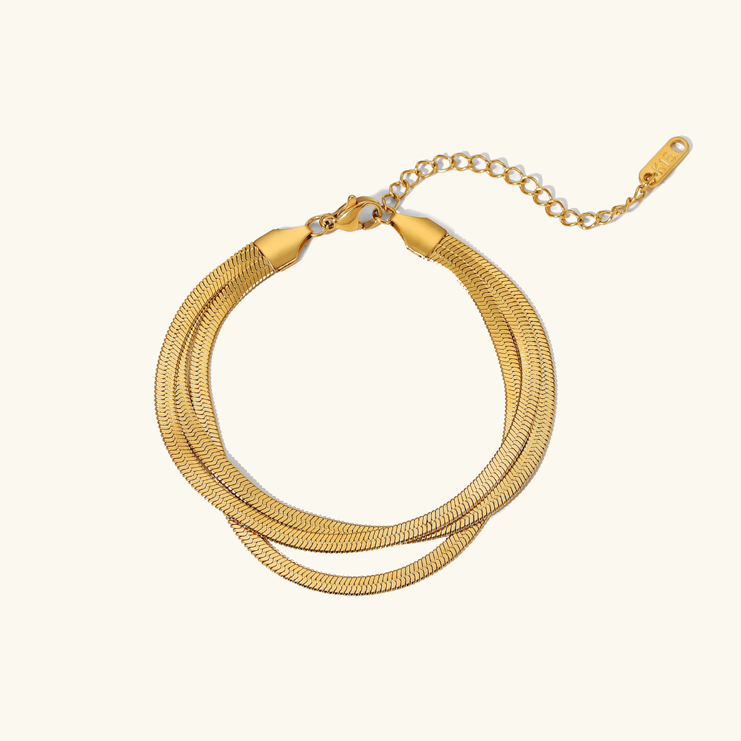 Abela - Bracelete em épi a 3 camadas