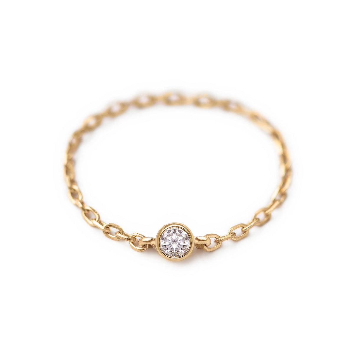 Emily - Bague de Cadeia Solitaire