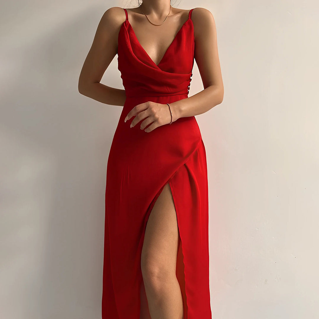 Adélie - Vestido longo estiloso e chique