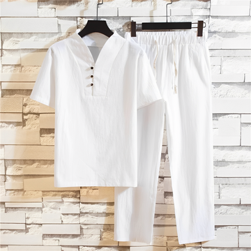 Cyril - Conjunto camisa e calça para homem - para os dias ensolarados