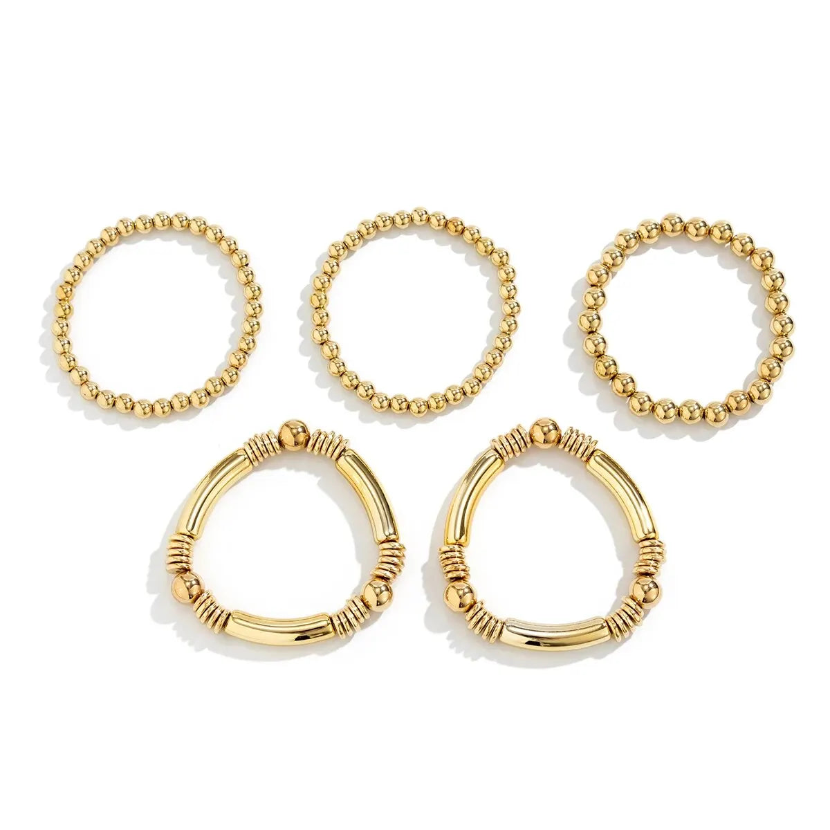 Mira – Conjunto de 5 braceletes em pérolas empilháveis