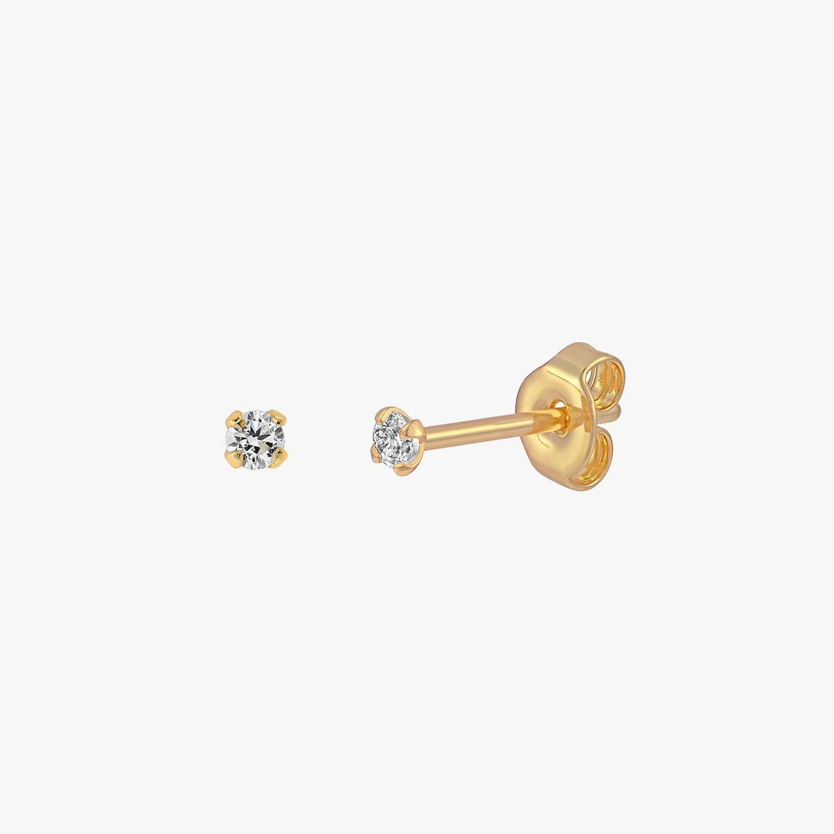 Sloane - Mini brincos brilhantes de 2mm
