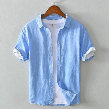 James - camisa de manga curta com botões frontais