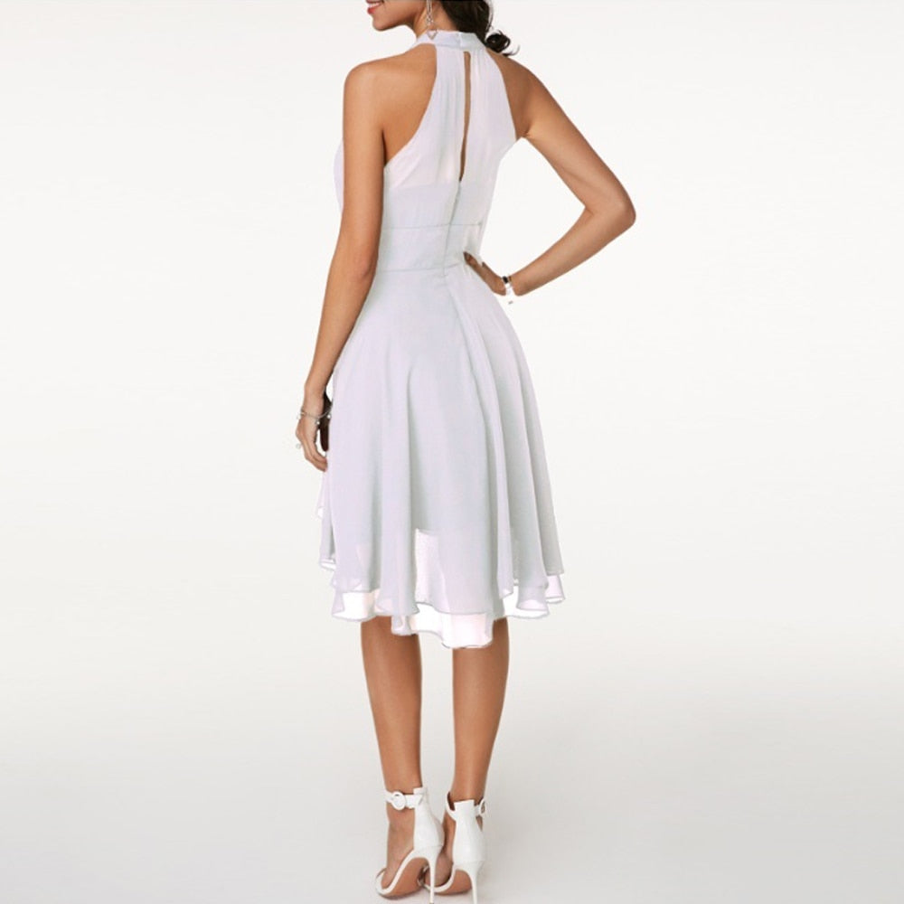 Loren - Vestido elegante com babados