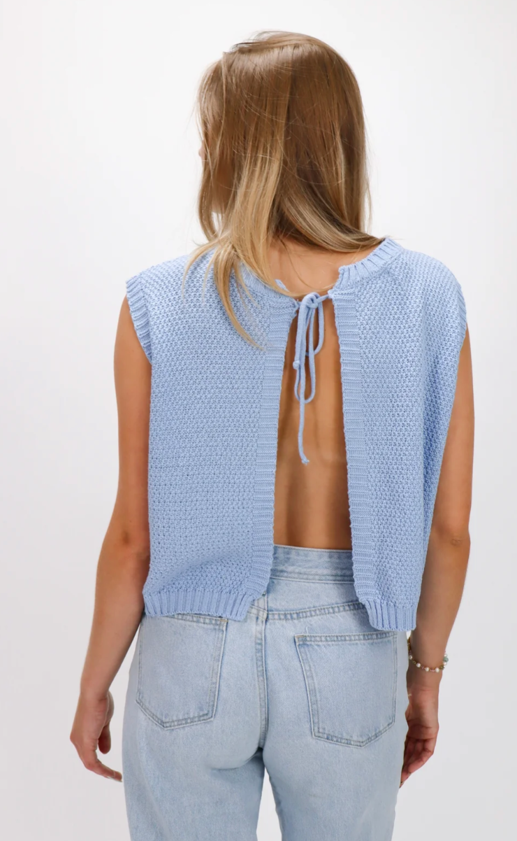 Irene – Top Malha Costas Abertas