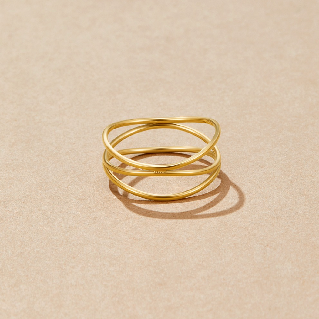 Chris – Bague em ouro laço infinito