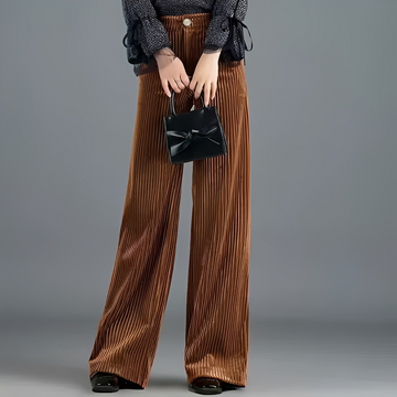 Victorine – Calça Elegante de Veludo para Mulheres