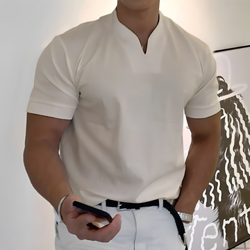 Joel - Camisa casual com elástico para homens