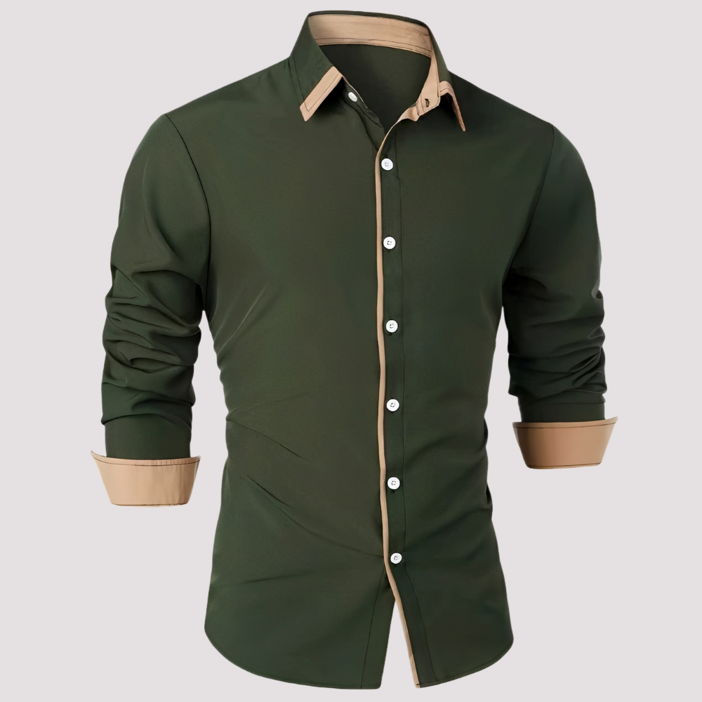 Samuel - Sobrecamisa estilosa de manga comprida para homens