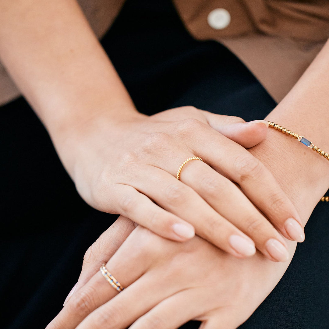 Manon – Bague tressada empilhável