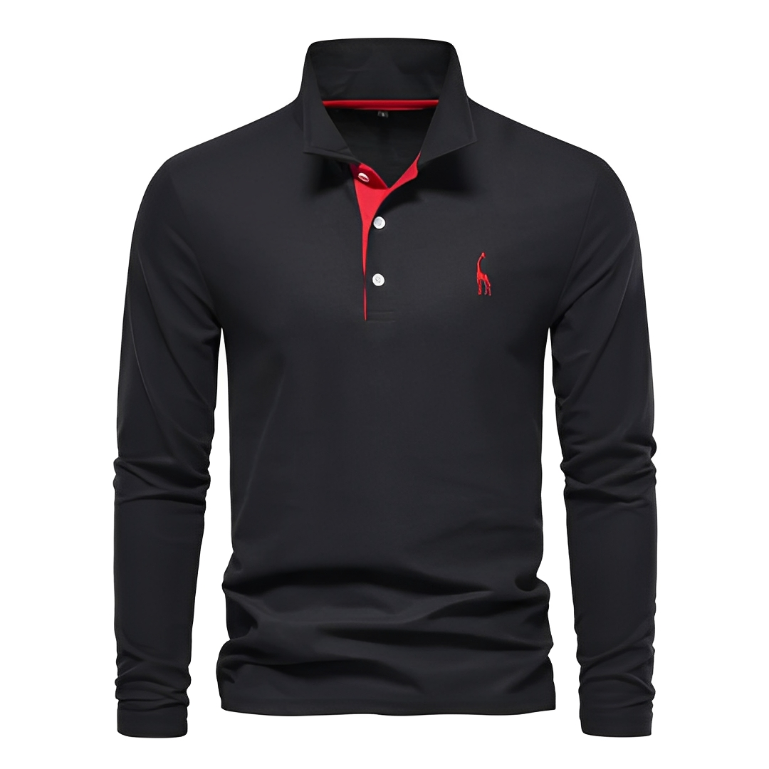 Antoine - Polo de manga longa para homem