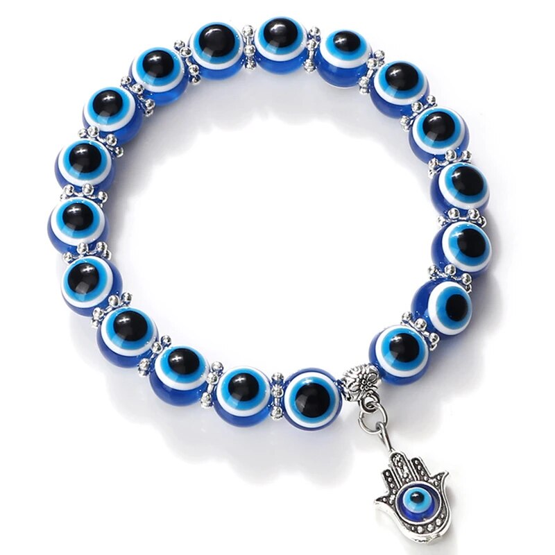 Bracelete de tornozelo Olho Maligno Estilo Oceano - Karma e Sorte