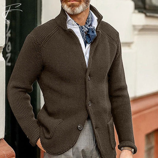 George – Clássica Casaco de Malha Masculino