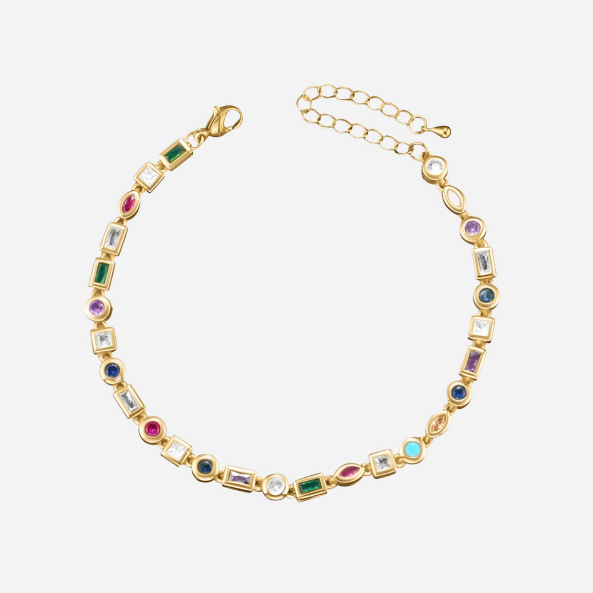 Nozomi – Bracelete colorido de cristais