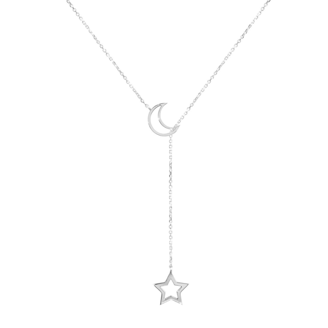 Lua e estrela - Colar estilo Lariat