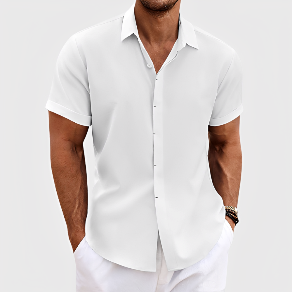 Oberon - Camisa de Manga Curta Leve para Homens