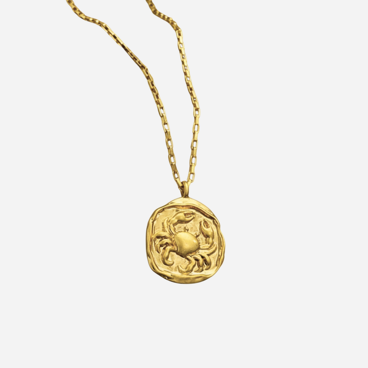 Zeki – Colar medalhão zodiacal em ouro