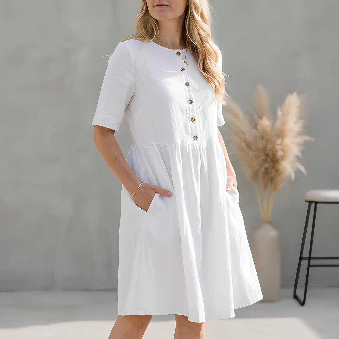 Angelene - Vestido de verão elegante e chique para mulher
