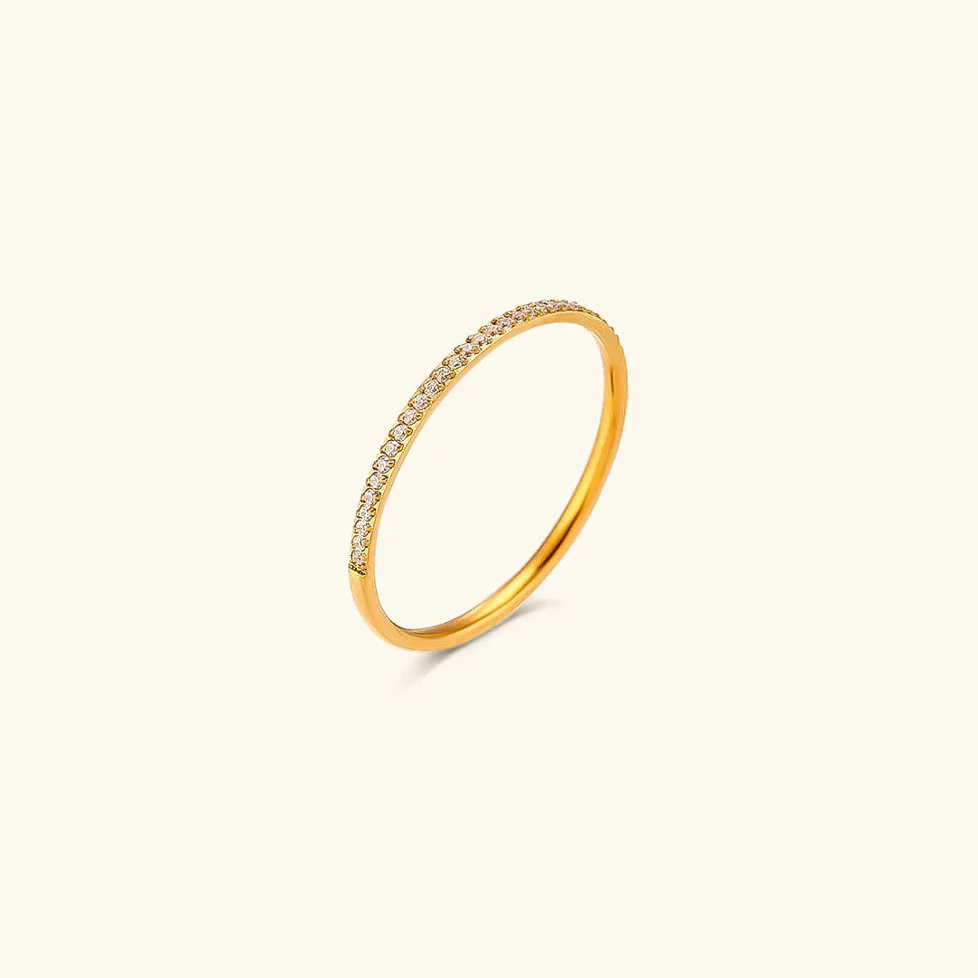 Zarra – Bague pavé ao estilo radiante