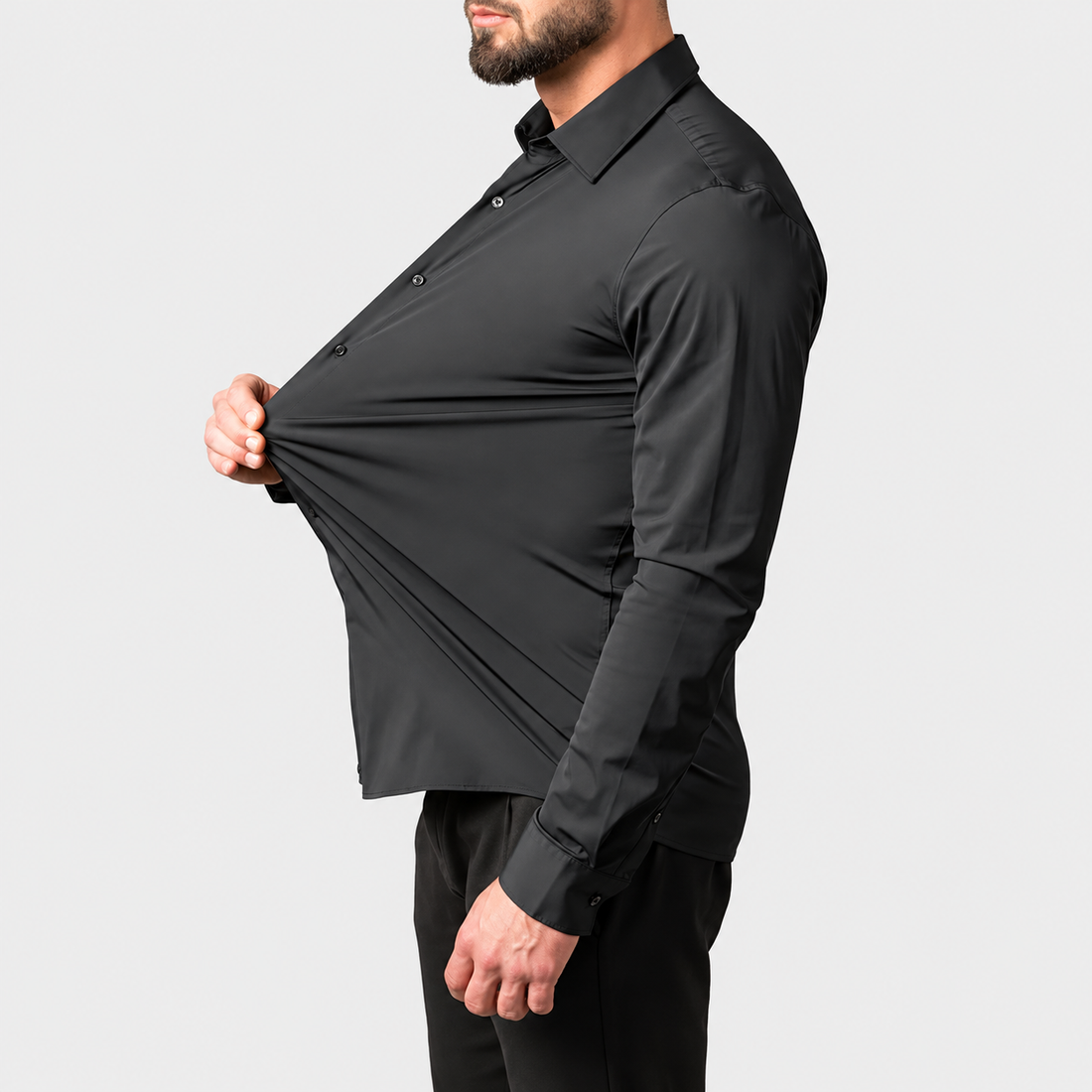 Levi – Camisa que não requer passar e oferece conforto de stretch