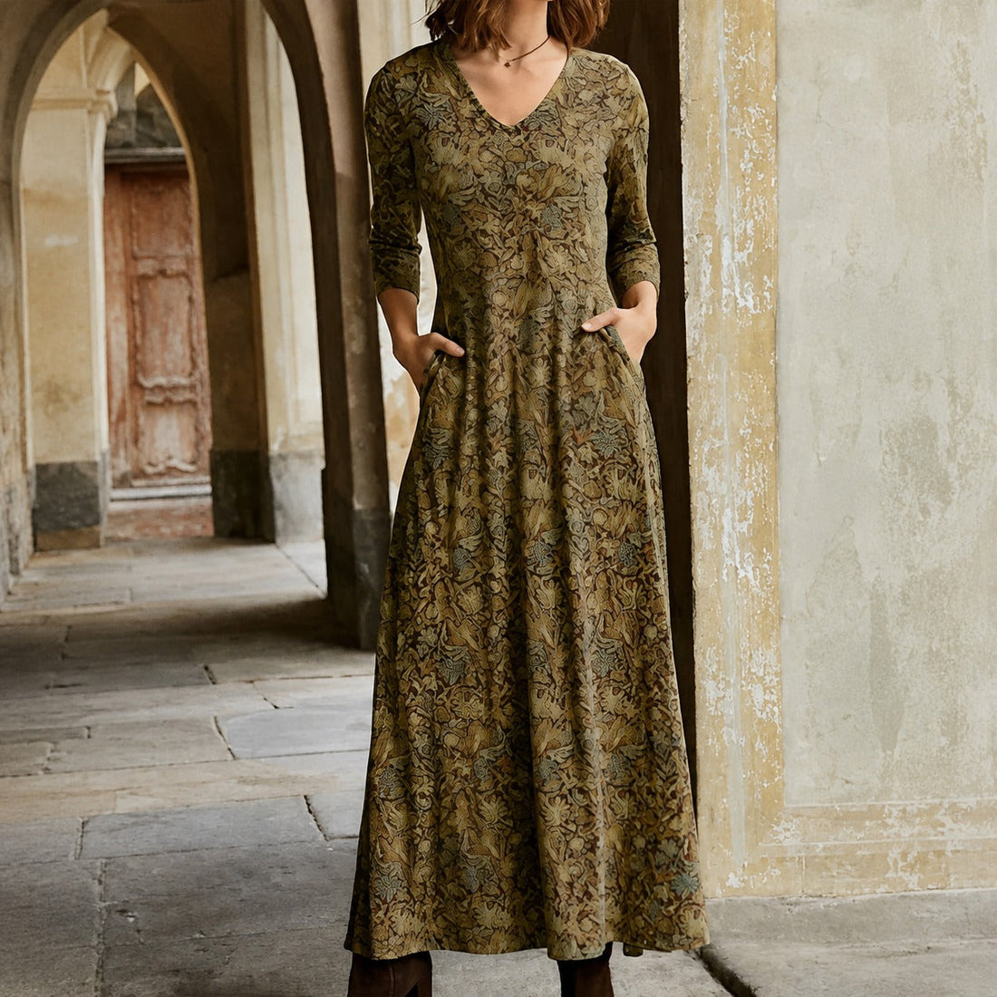 Sophie - Vestido clássico de manga longa para mulheres
