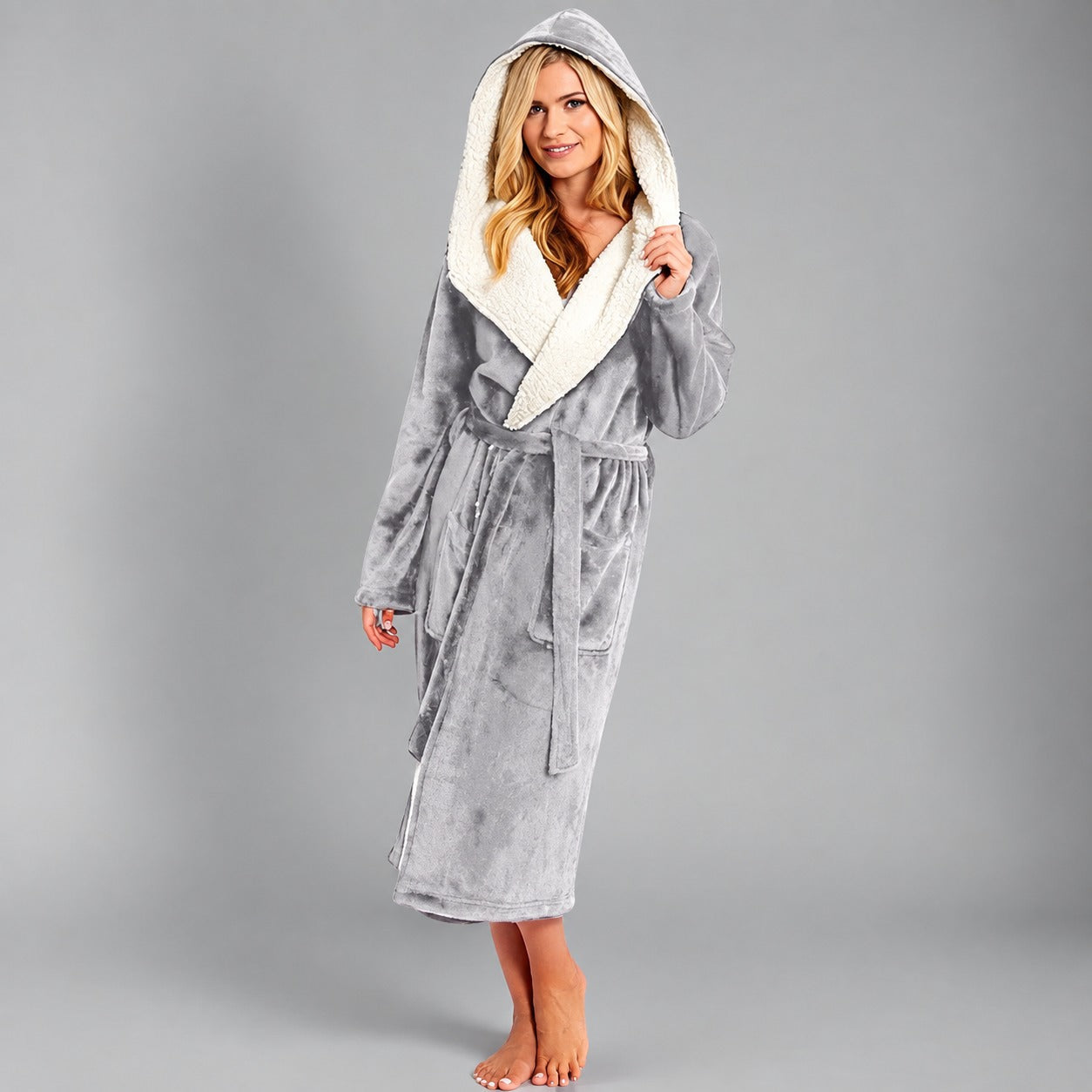 Aleta - Robe longo e macio para mulheres