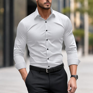 Thomas - Camisa Masculina Casual com Gola