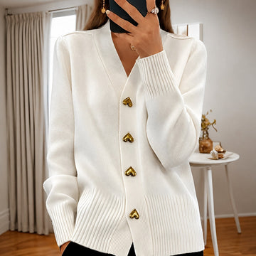 Annalee - Cardigan elegante Love Button para mulheres