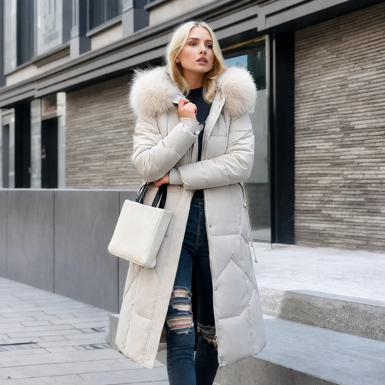 Fara - Casaco feminino em estilo italiano