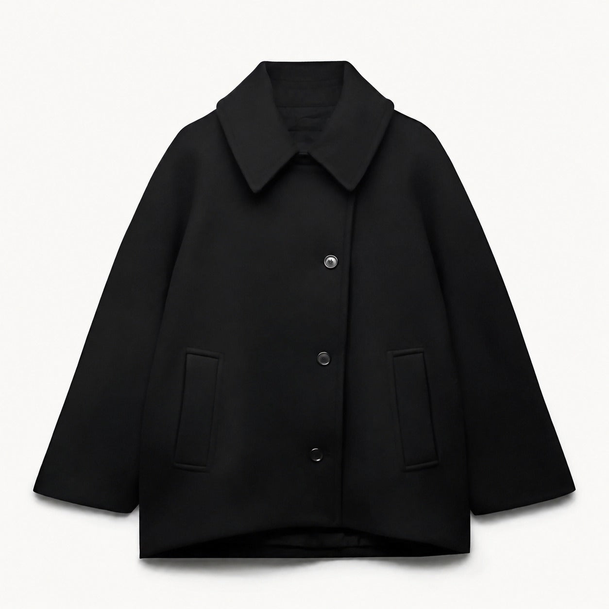 Elena - Casaco oversized com abotoamento duplo